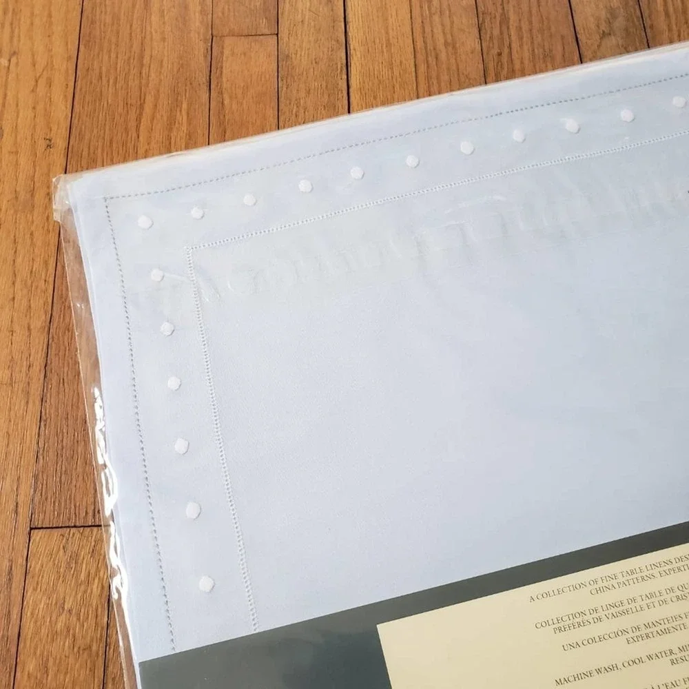 Vintage Lenox Placemat Setting w/ Matching Napkins Blue w/ White (2 Sett…